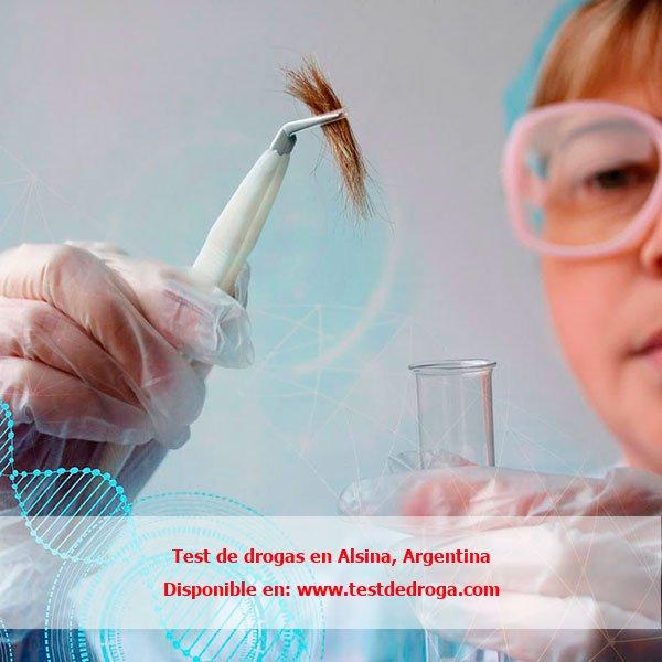 Test de drogas con cabello en Alsina, Argentina