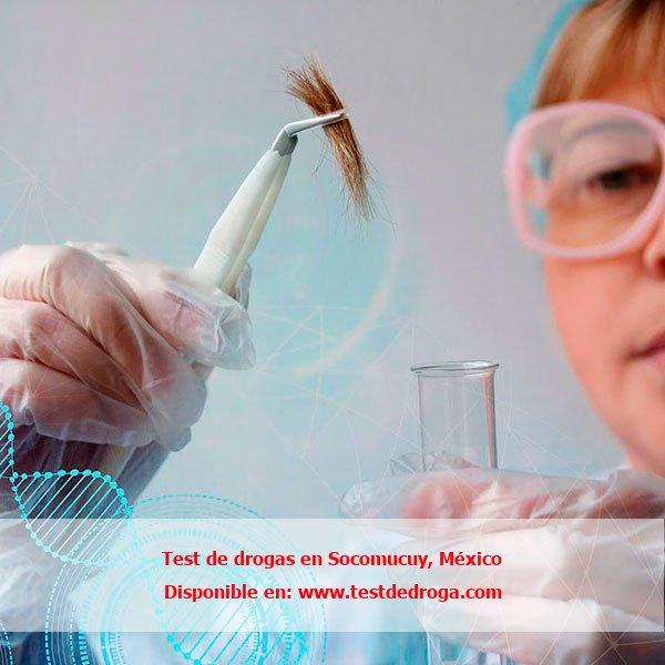 Test de drogas con cabello en Socomucuy, México